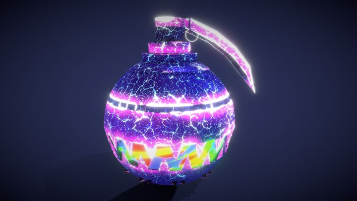 Chroma-wave Grenade 3D Model