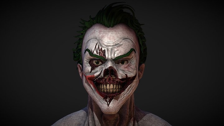 Joker Zombie 3D Model