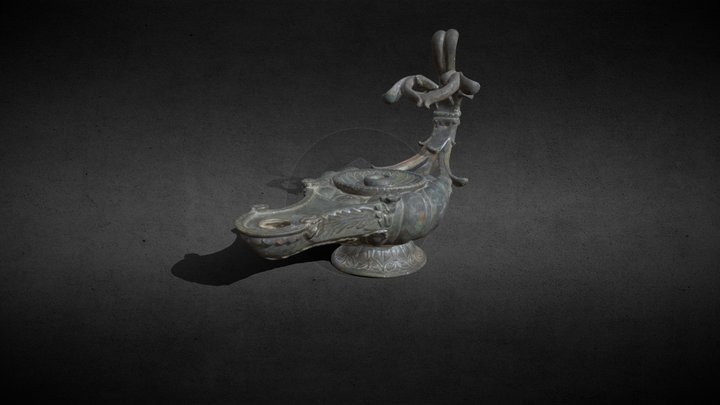 Roman Oil lamp 3D Model