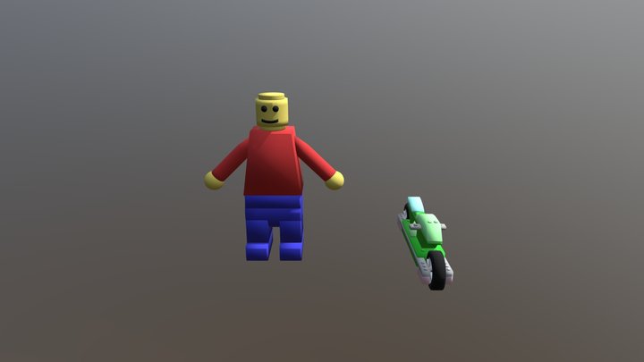 LEGO MOTO 3D Model