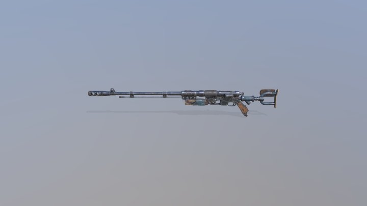 Sniper Rifle 3D Model