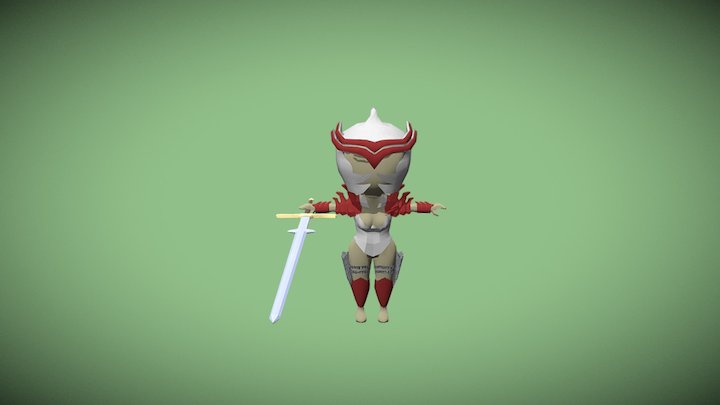 Chibi Character Animation/Texture Showcase 3D Model