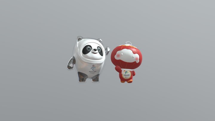 冰墩墩和雪容融 3D Model