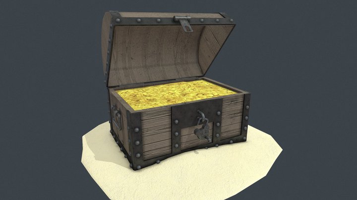 Treasure Chest 3D Model