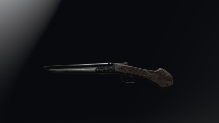 double-barreled shotgun 3D Model