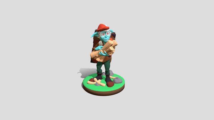 Goblin Wizard 3D Model