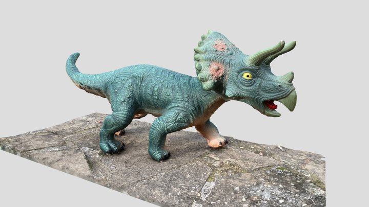 Jouet plastique Tricératops 3D Model