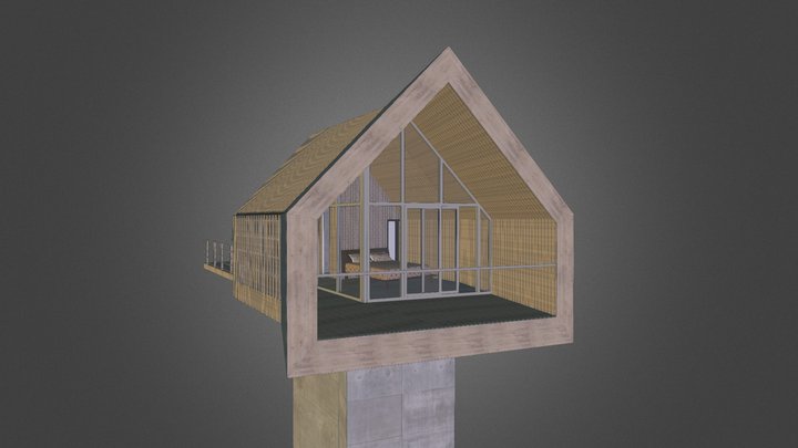 SPA house textured 3D Model