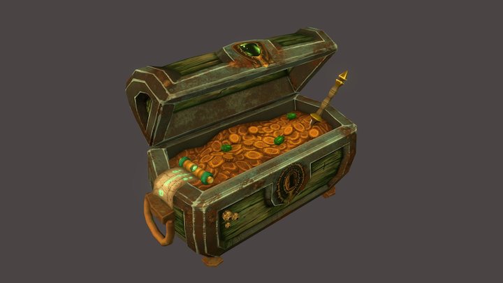 Treasure Chest 3D Model