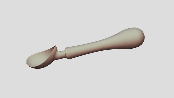 Ice-cream Scoop 3D Model