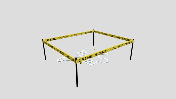 Fall investigation scene 3D Model