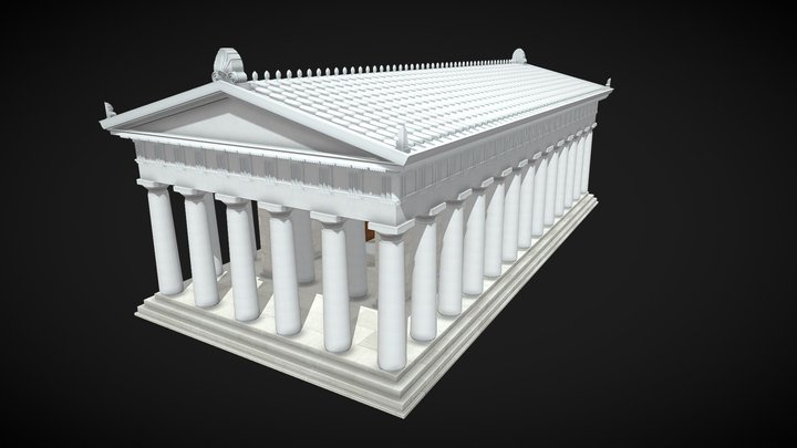 Temple of Apollo (of the Delians) - Delos 3D Model