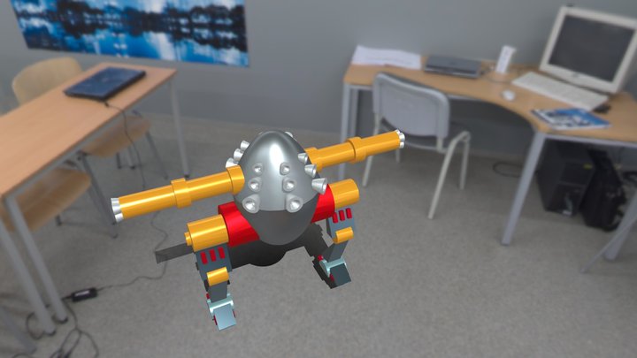 Koşan Mecha robot 3D Model