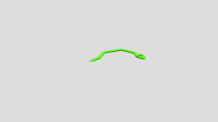 Low Poly Snake 3D 3D Model