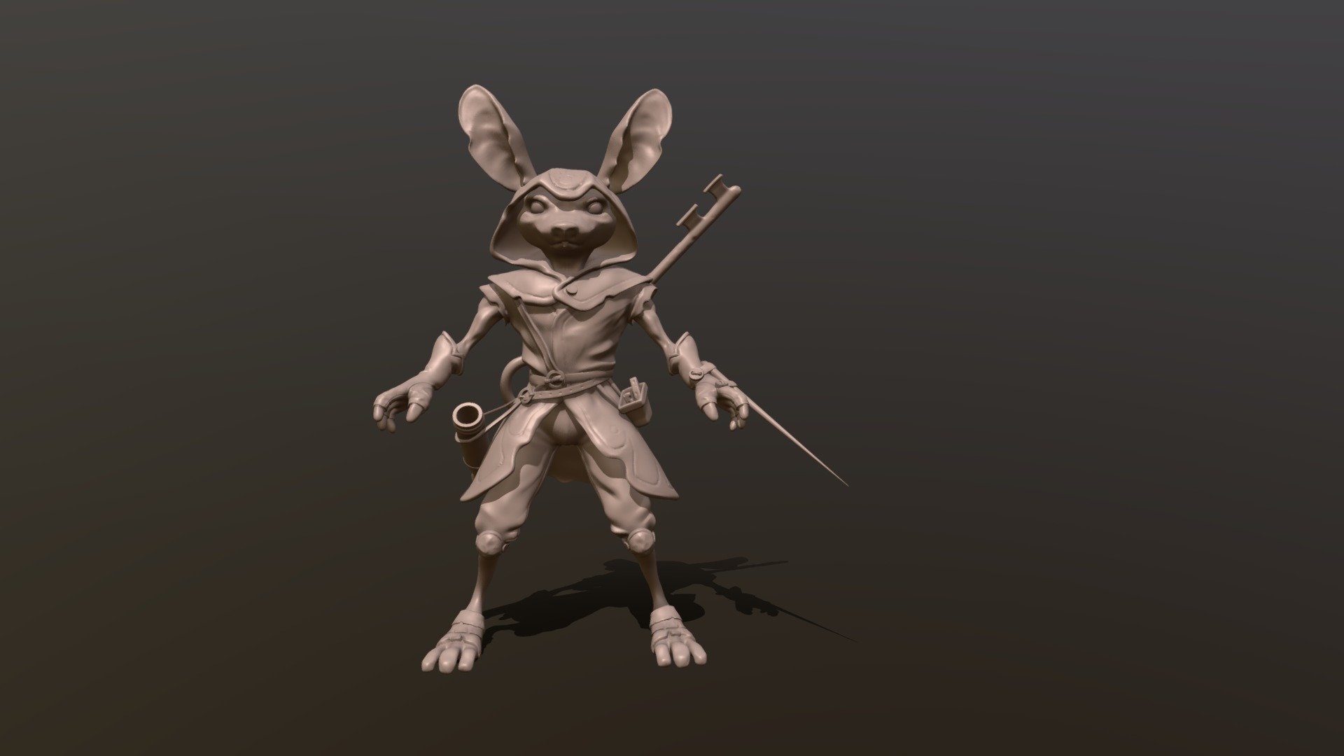 Zbrush character model_Randi Chen