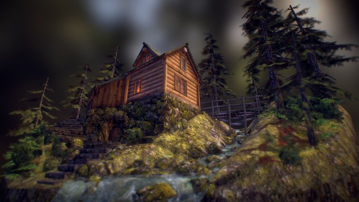DAE Diorama - Forest Loner 3D Model