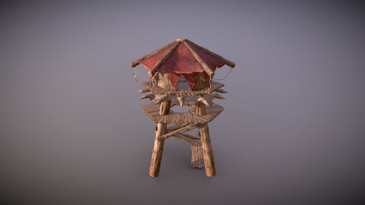 Orc Watch Tower 3D Model