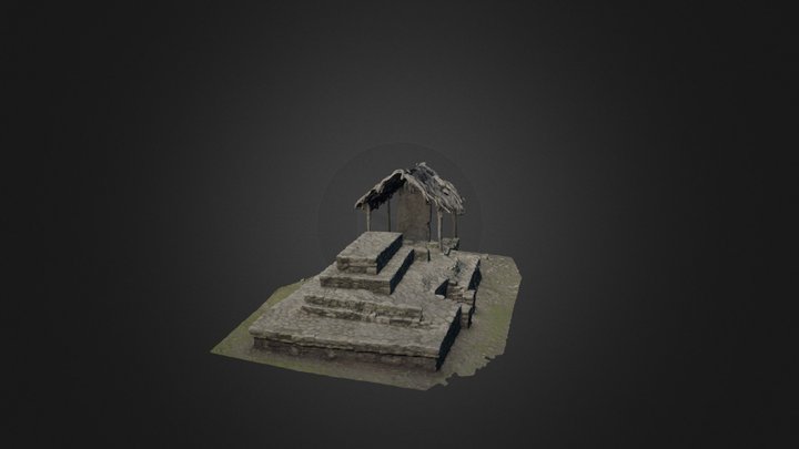 Maya Temple in Coba 3D Model