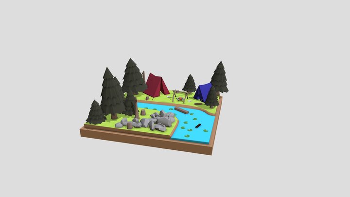 IGP - Game Art 1 - Simple Scene 3D Model