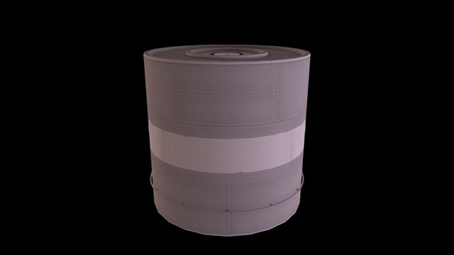 Salyut Habitation Section 3D Model