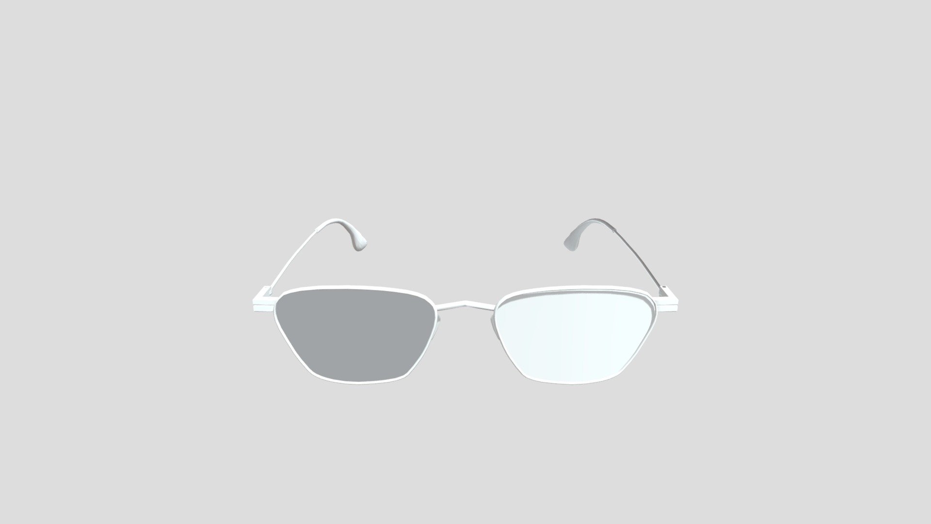 3D Pink Glasse Low Poly Mesh