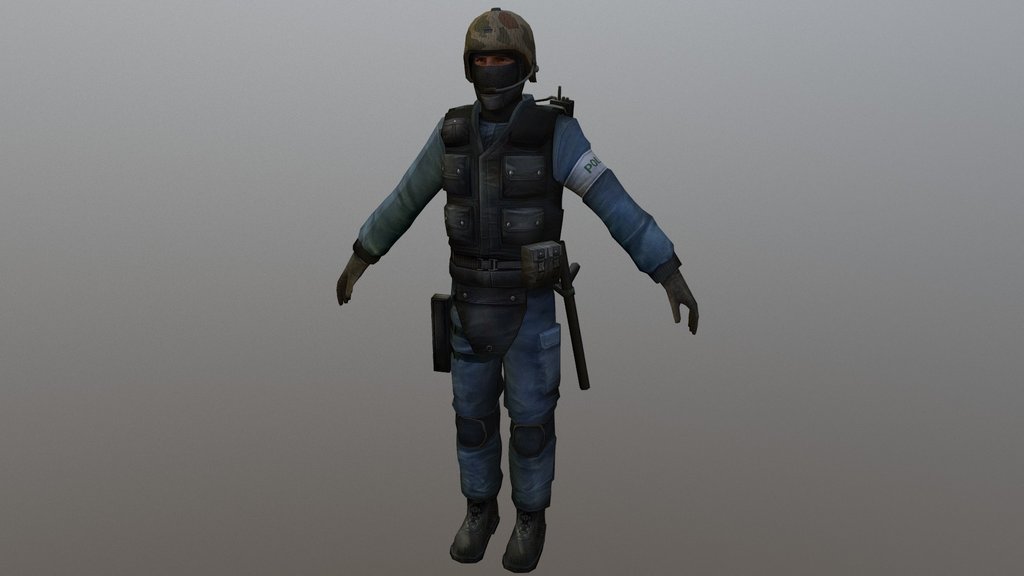counter strike source 3d models