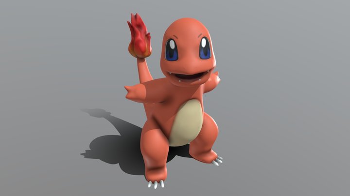 pokemon ヒトカゲ Charmander 3D Model