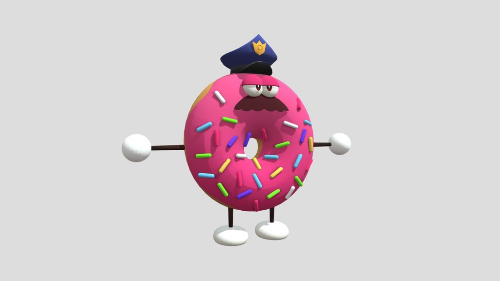 Shovelware's Brain Game - Donut Officer (Rigged)
