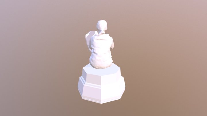 White Pawn Chess Piece 3D Model