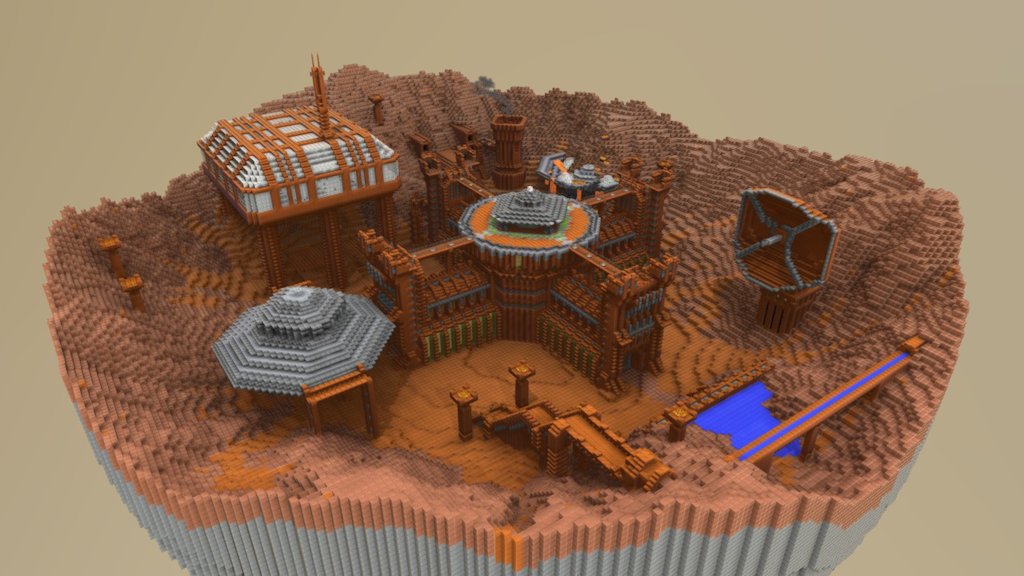 Saucer Base PMC Build Contest map - Life On Mars - 3D model by Lizard ...