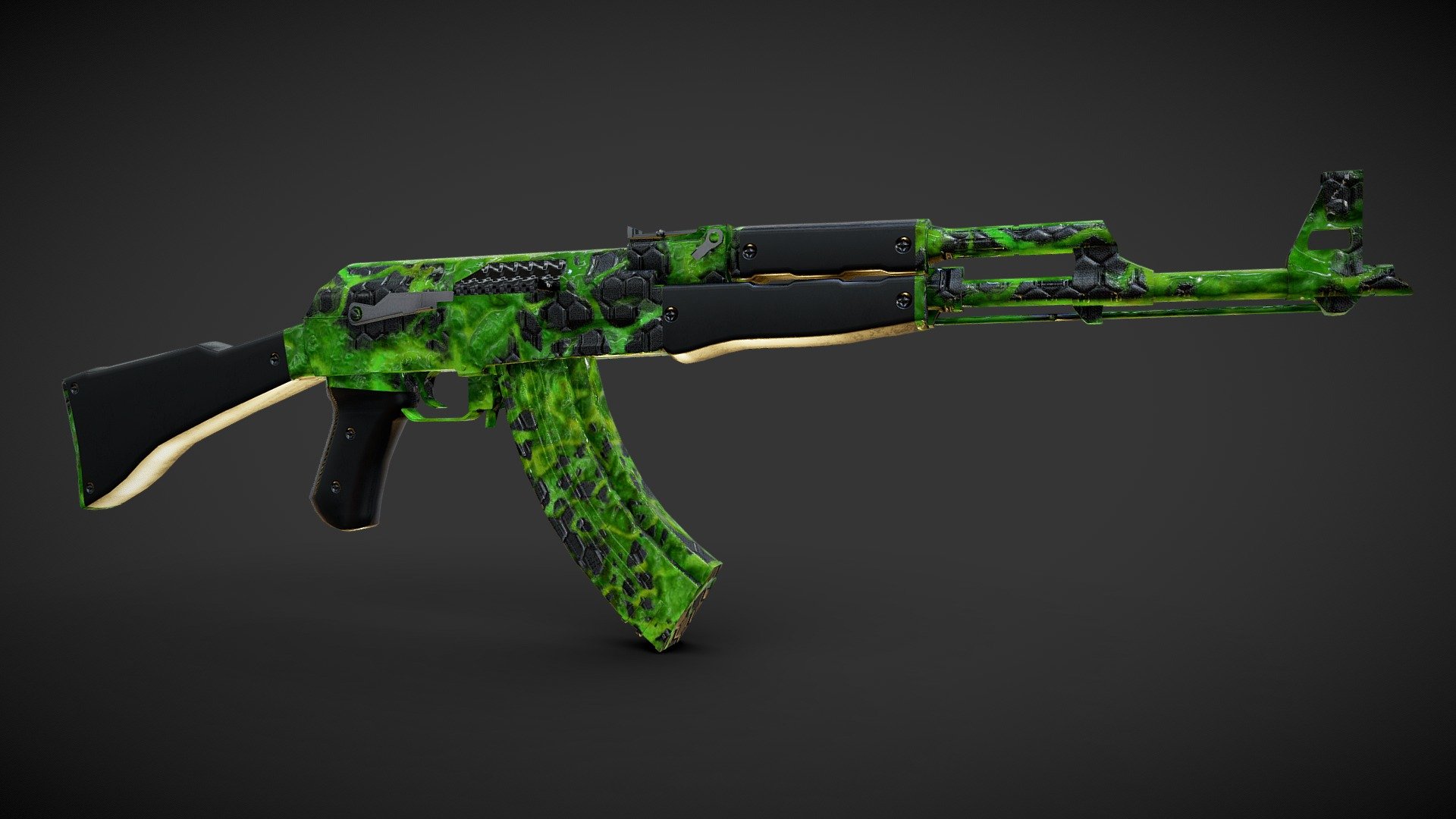 Custom ak 47 Alien skin - Buy Royalty Free 3D model by Joan LP ...