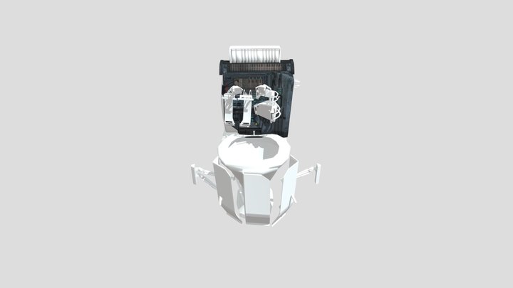 Glitch Toilet 3D Model