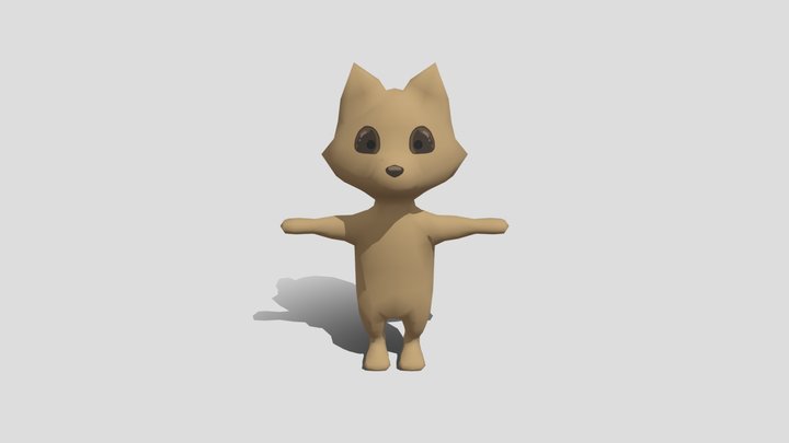 Low Poly Werwolf 3D Model
