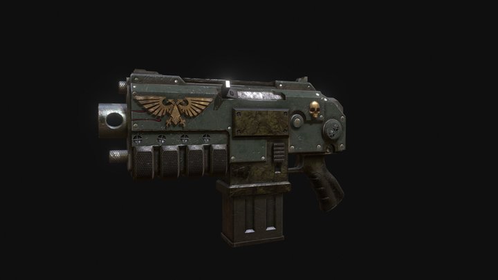 Bolter Warhammer 40k 3D Model