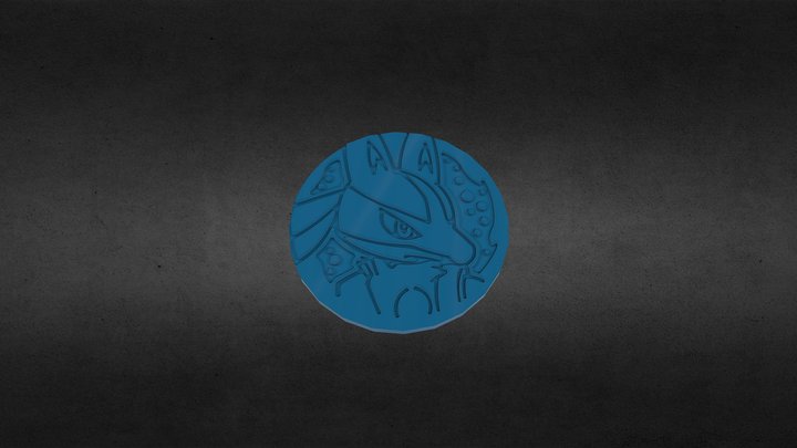Pokémon TCG - Lucario Coin – Modello 3D gratuito STL
