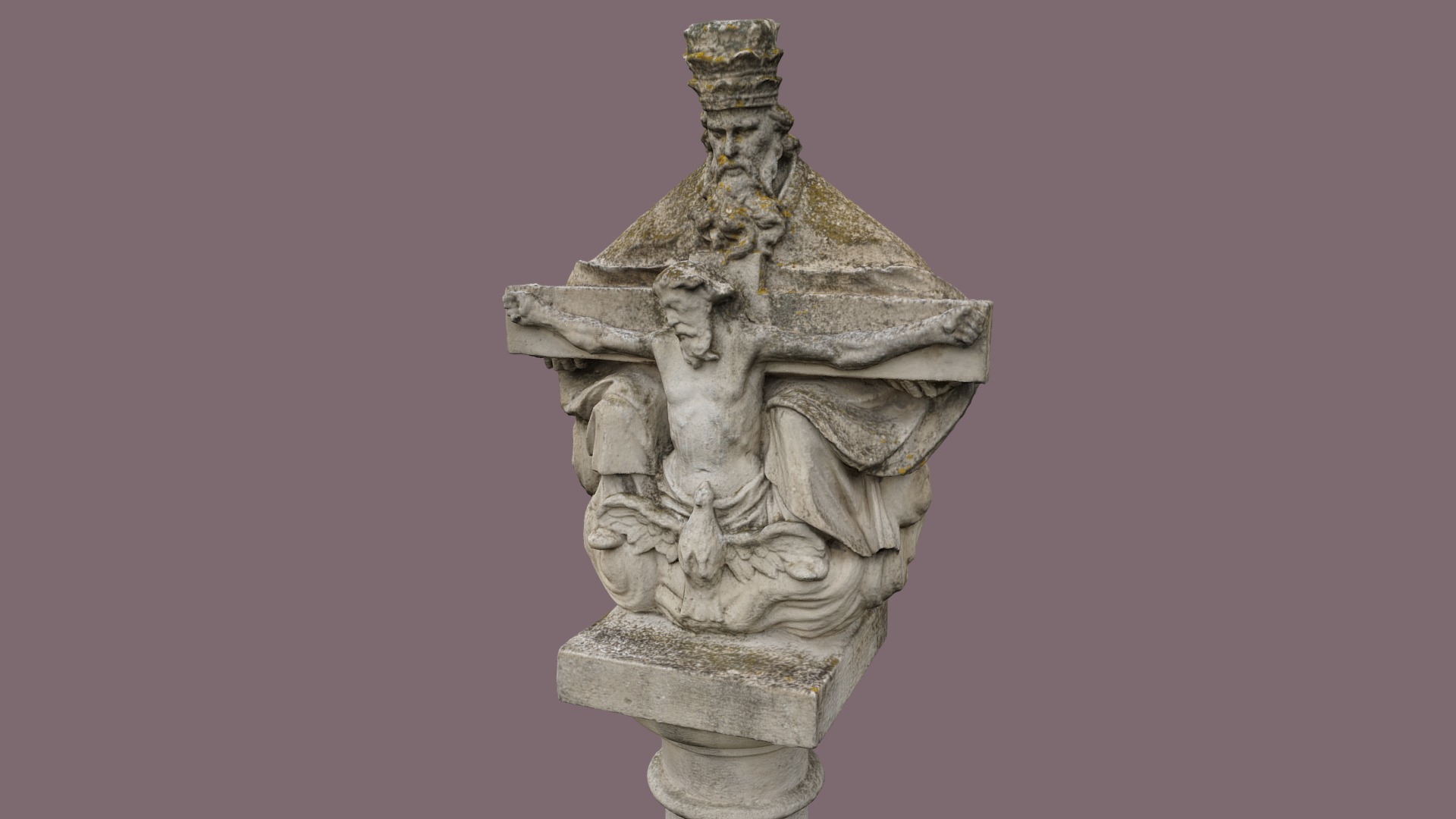 3D model Dreifaltigkeitssäule - This is a 3D model of the Dreifaltigkeitssäule. The 3D model is about a stone statue of a person.