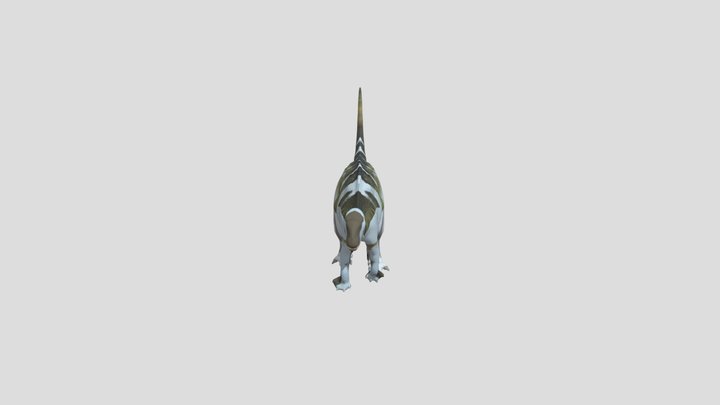 Muttaburrasaurio realista – Kostenloses 3D-Modell STL