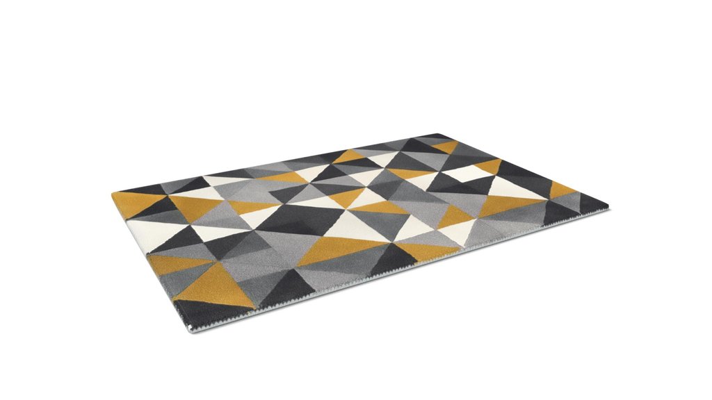 Henrik Hand Tufted Wool Rug 120x180cm Mustard