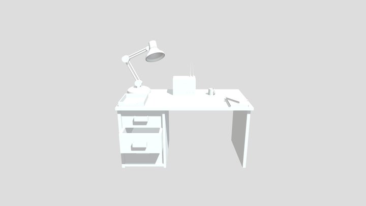writing desk 3D Model