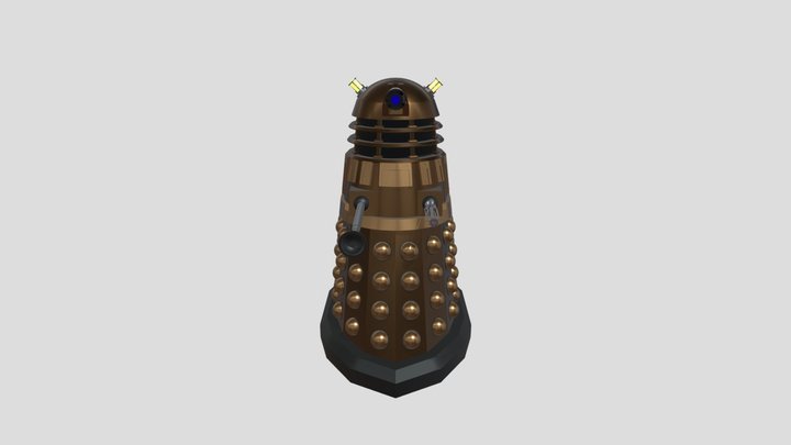 Doctor Who: Bronze Dalek (2005) 3D Model