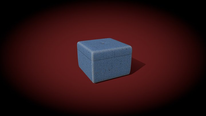 Footstool (Dirty) 3D Model