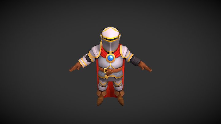 Knight Main Mesh 3D Model