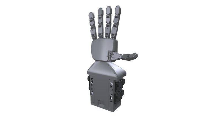 RUKA Robot Hand Full Assembly 3D Model