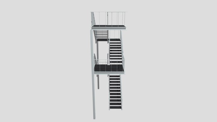 Exterior Stair – Kostenloses 3D-Modell STL