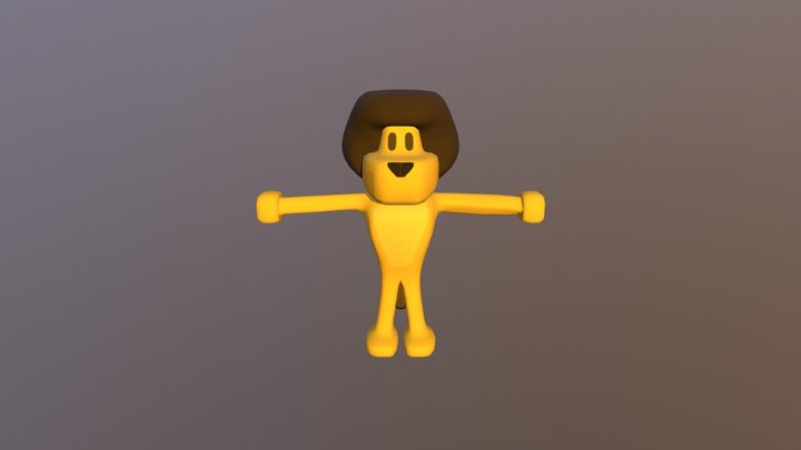 Cartoon Lion 3D Model