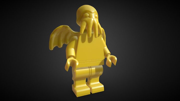 Cthulhu Lego Minifigure 3D Model