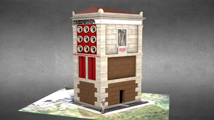 Tomb of Eurysaces the Baker ideal reconstruction 3D Model