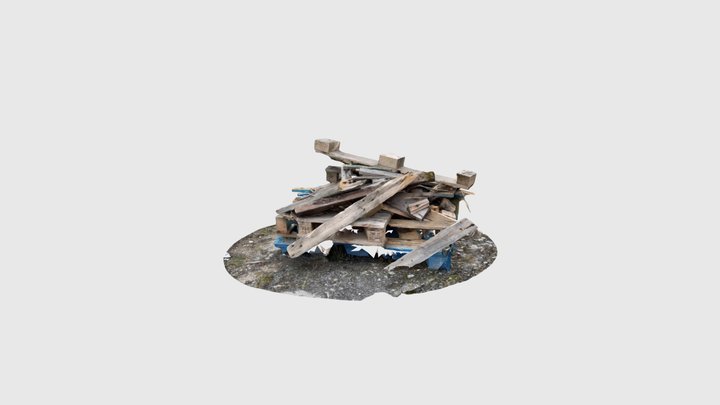 Random wooden junk 3D Model