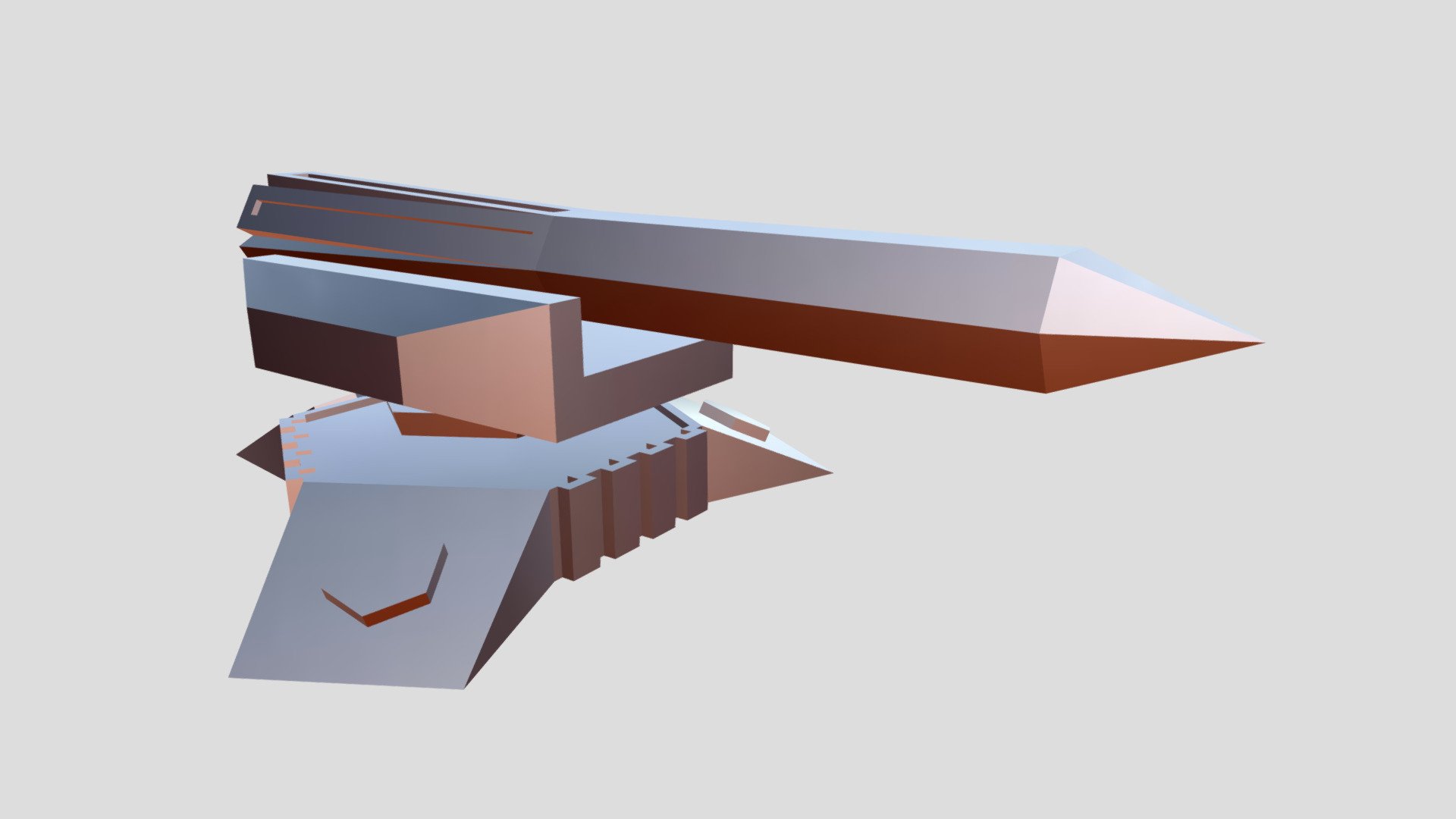 Turret Rocket One - Download Free 3D model by Trockk (@Timrockk ...