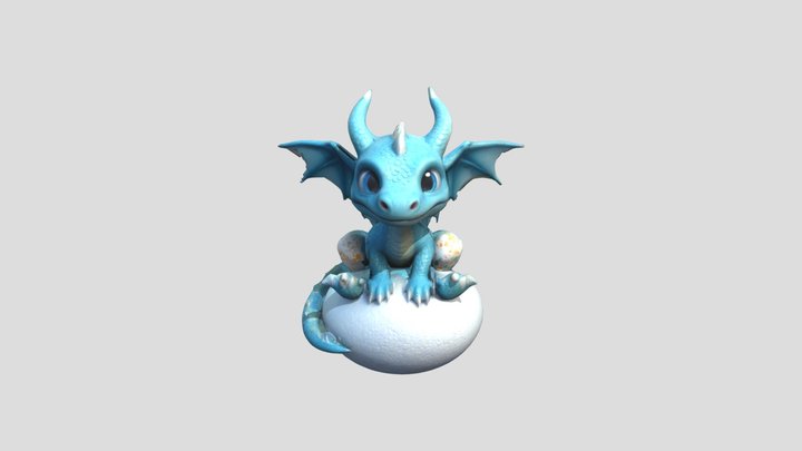 baby dragon 3D Model